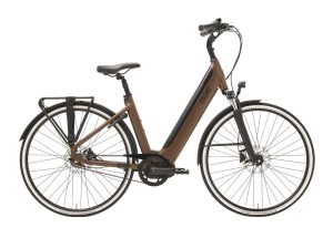 Qwic DEMOFIETS Premium I MN7+ Belt inclusief 540 Wh bat Walnut Brown